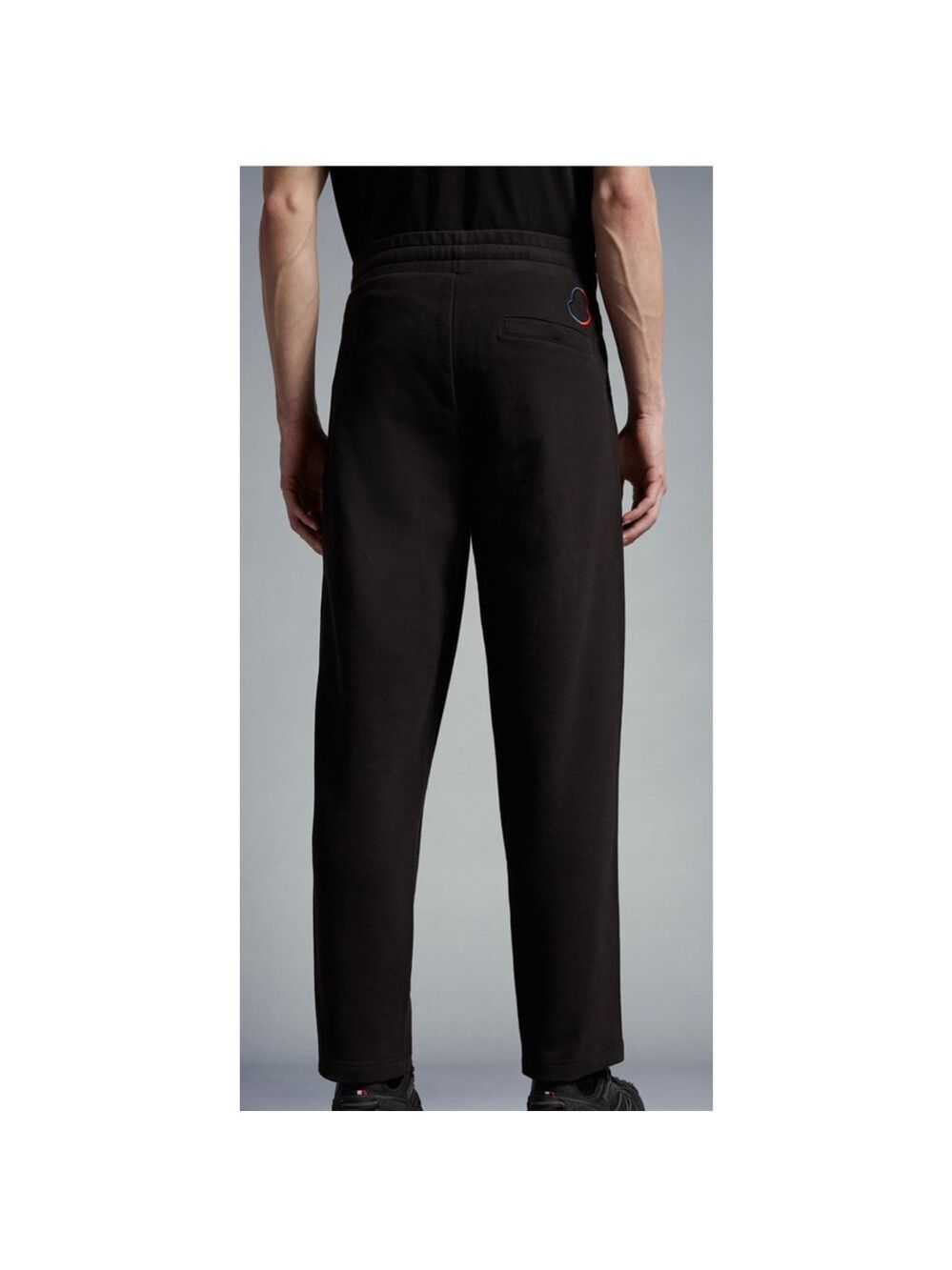 NWT Men's Moncler Black Red Stripe Track Pants M